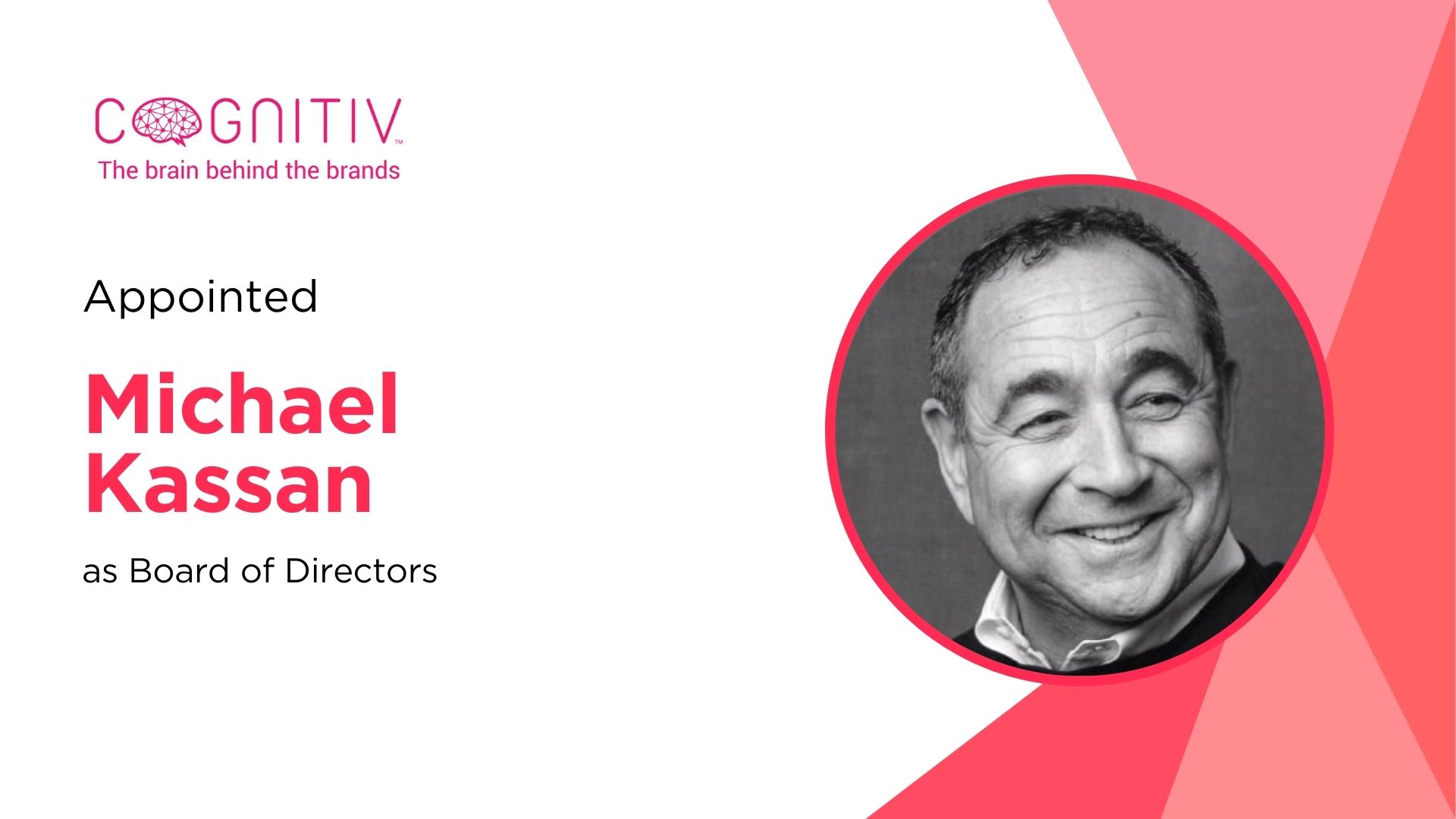 Michael Kassan Joins Cognitiv’s Board to Drive Advanced Advertising Innovation
